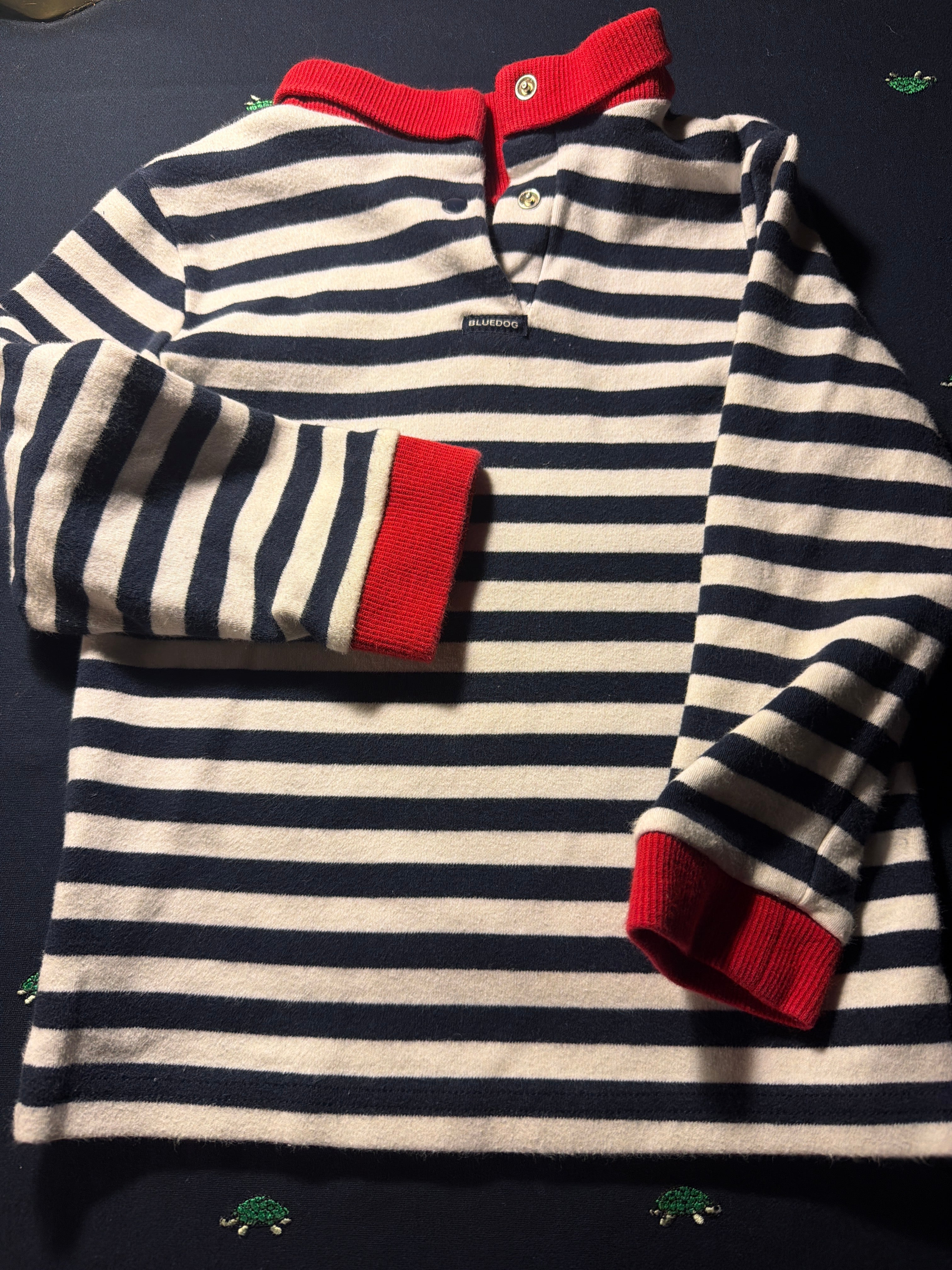 Bluedog Baby Nautical Stripe Long Sleeve Top – 3T
