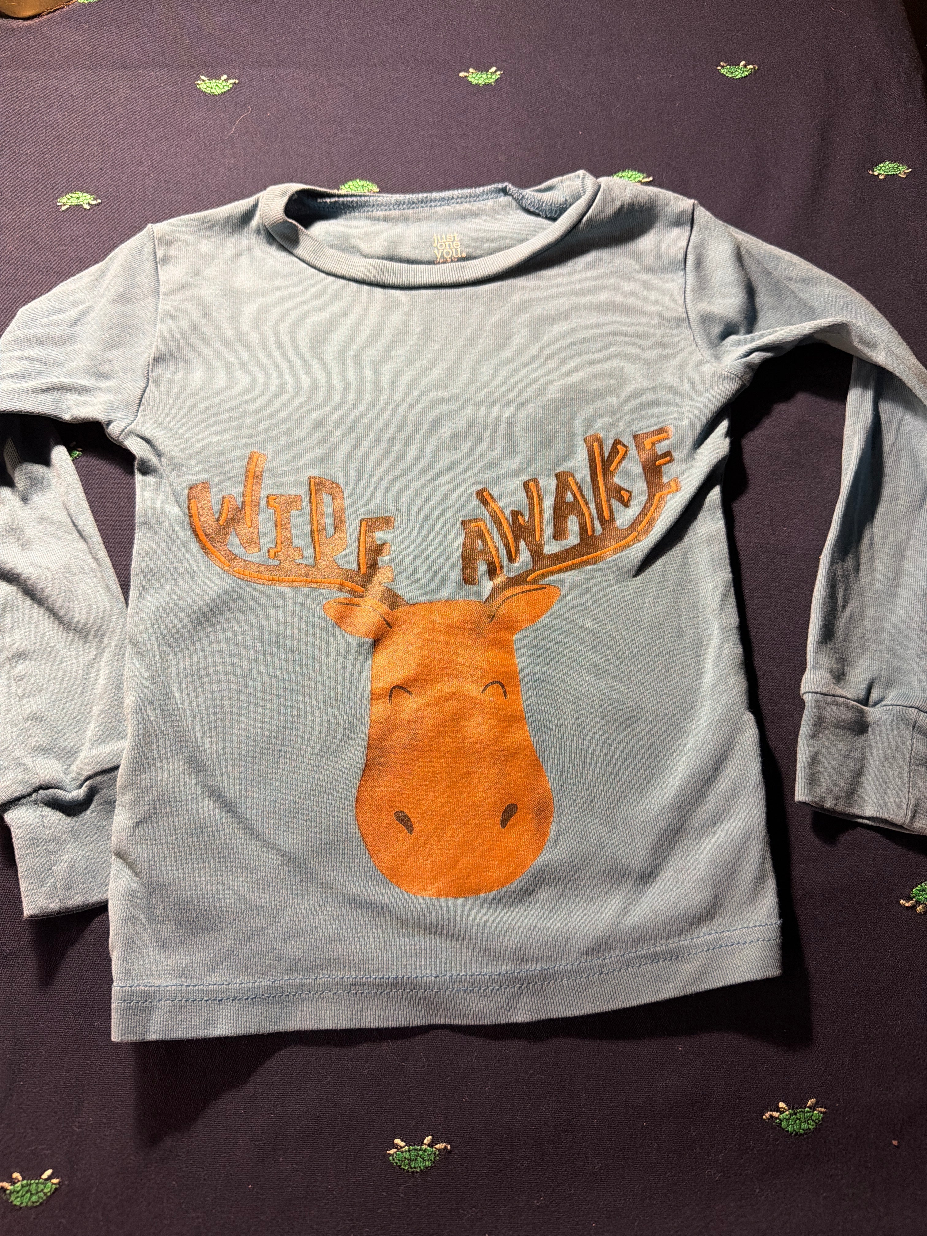 Just One You by Carter's "Wide Awake" Moose Pajama Top – 3T