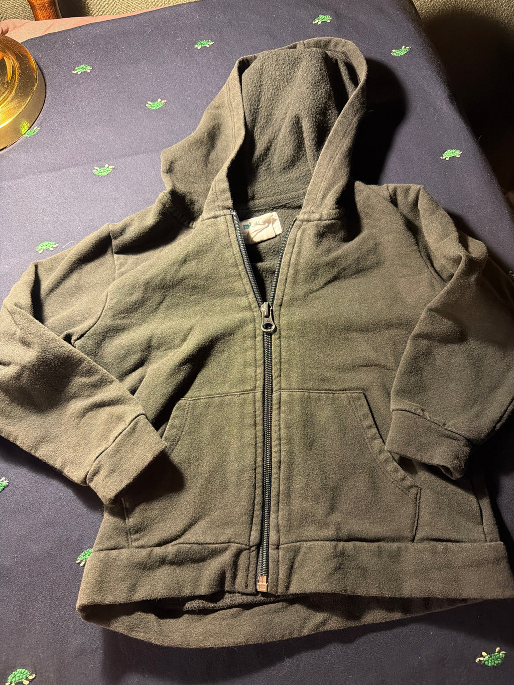 Mighty Goods Kids Fleece Zip-Up Hoodie – Charcoal – 3T