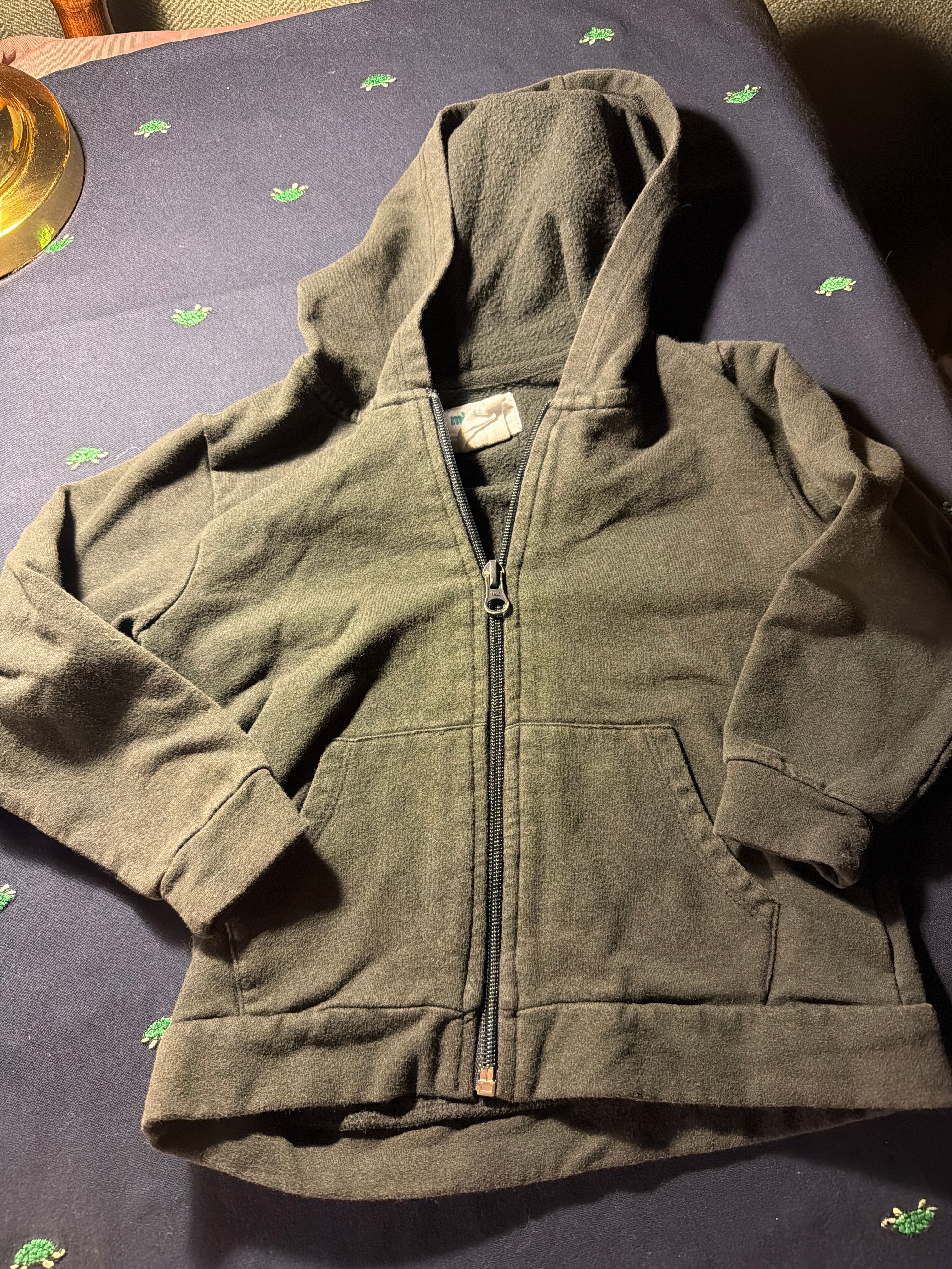 Mighty Goods Kids Fleece Zip-Up Hoodie – Charcoal – 3T
