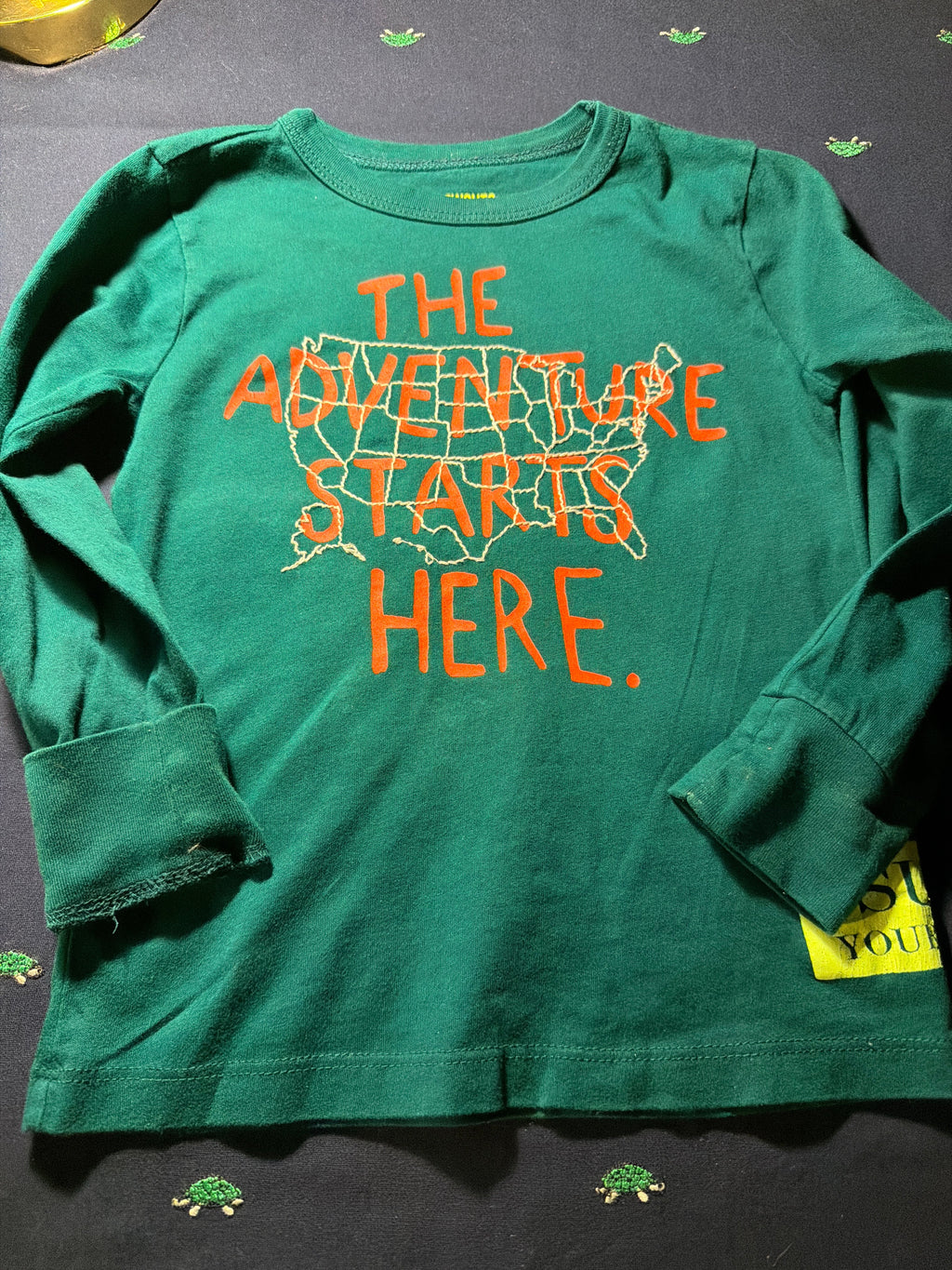 Crewcuts "The Adventure Starts Here" Long Sleeve Tee – Size 3