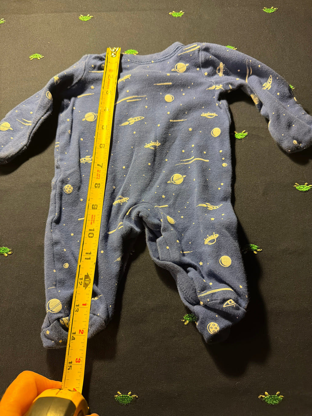 Carter's Space Print Footed Sleeper – Newborn (NB)