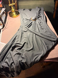 BCBG Max Azria Gray Maxi Dress – Size XL