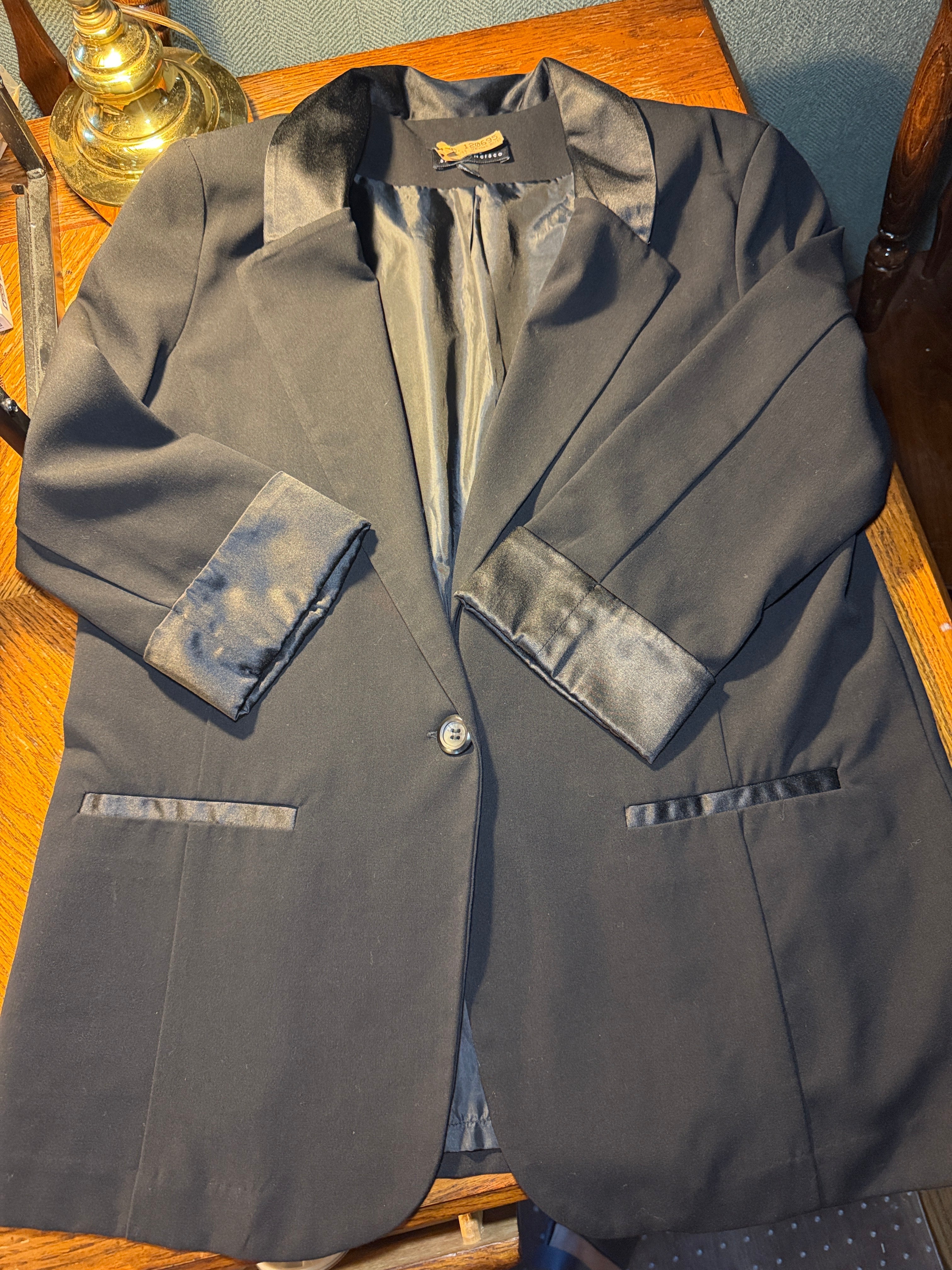 I.N. San Francisco Satin-Trim Blazer – Size Large