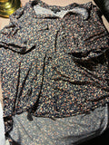 Cocomo Petite Ditsy Floral Blouse – Navy, Size PXL