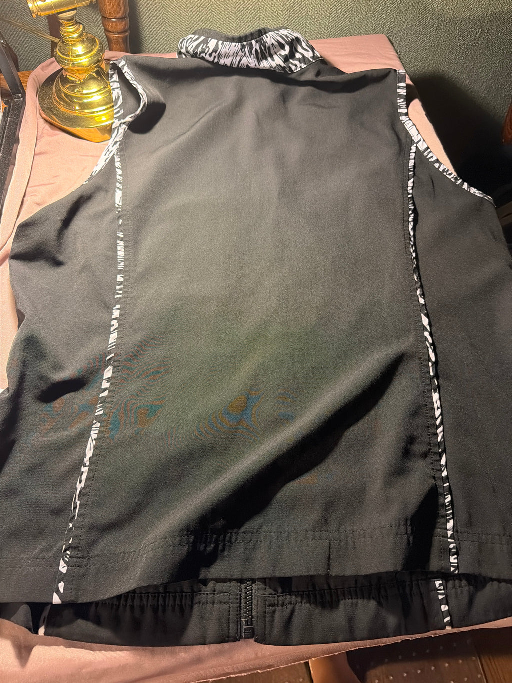 CJ Banks Charcoal Zip-Up Vest – Size X