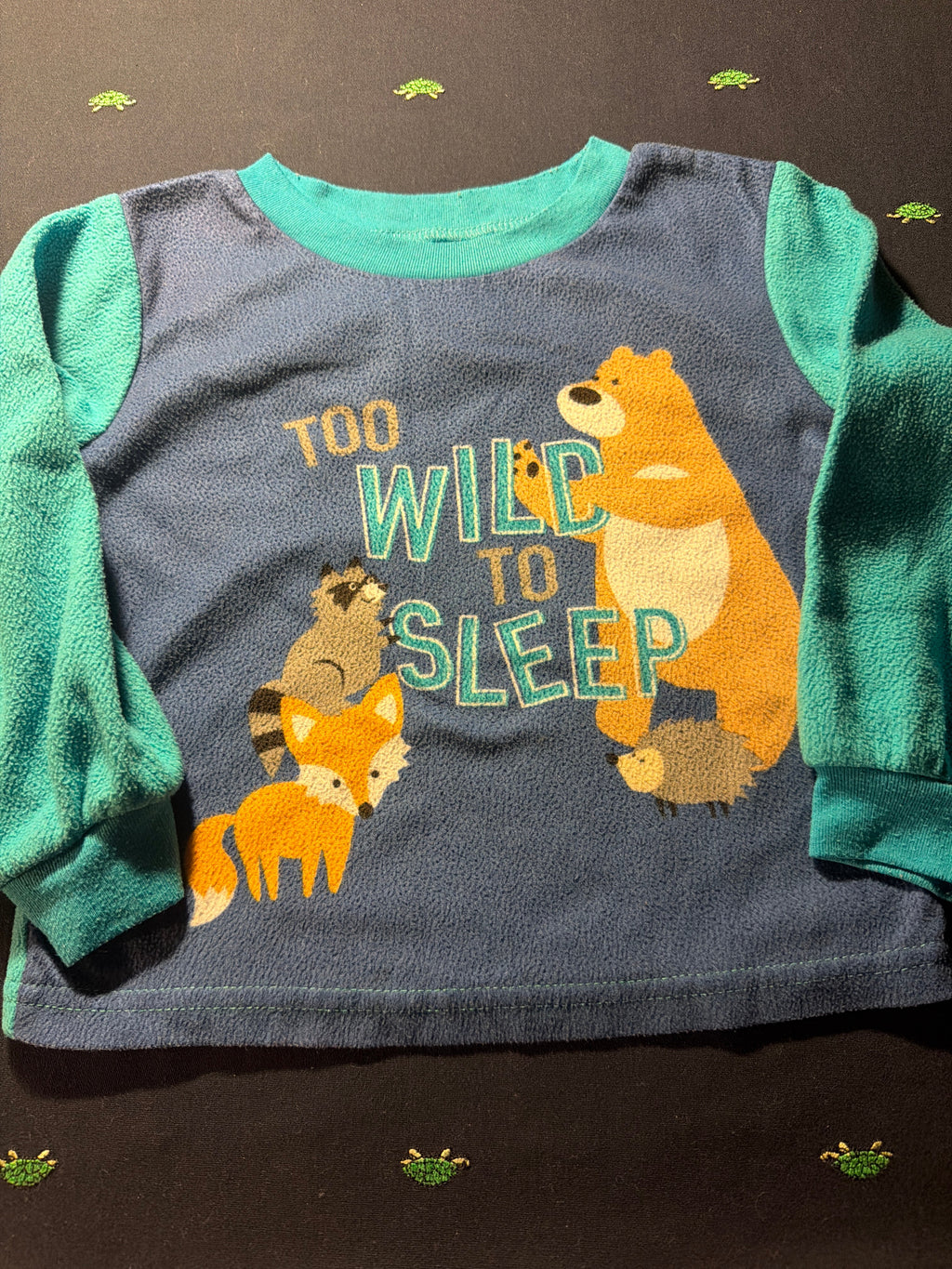 Pi & Me "Too Wild to Sleep" Pajama Top – 3T