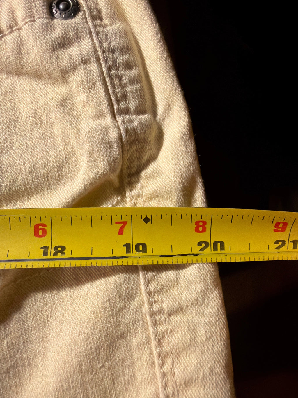 Signature by Levi Strauss & Co. Cream Denim Short