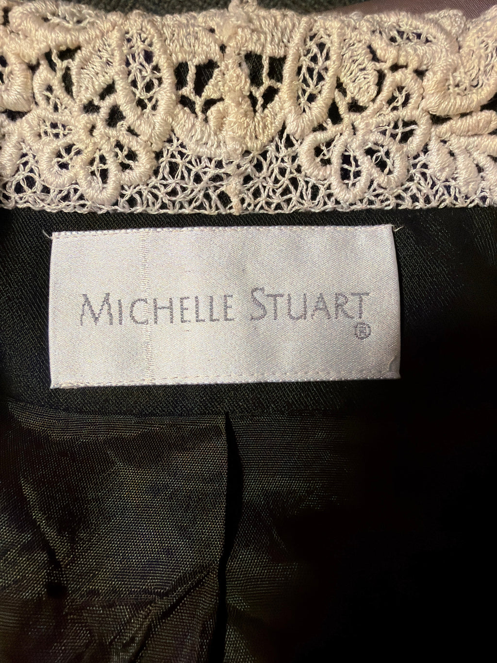 Michelle Stuart Double-Breasted Peplum Blazer 10