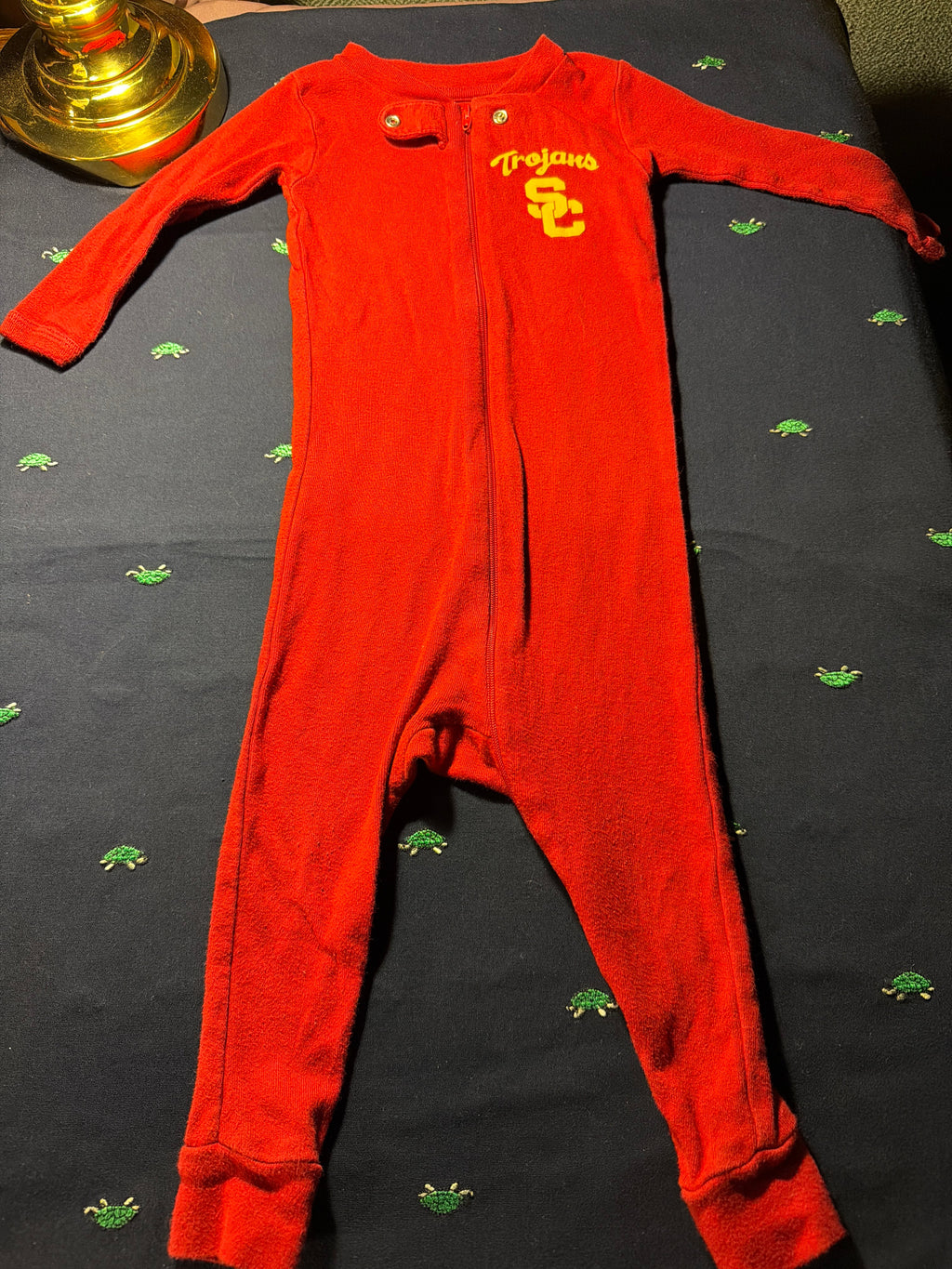 USC Trojans Baby Zip-Up Footless Romper – Authentic Apparel 18 M