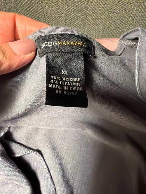 BCBG Max Azria Gray Maxi Dress – Size XL
