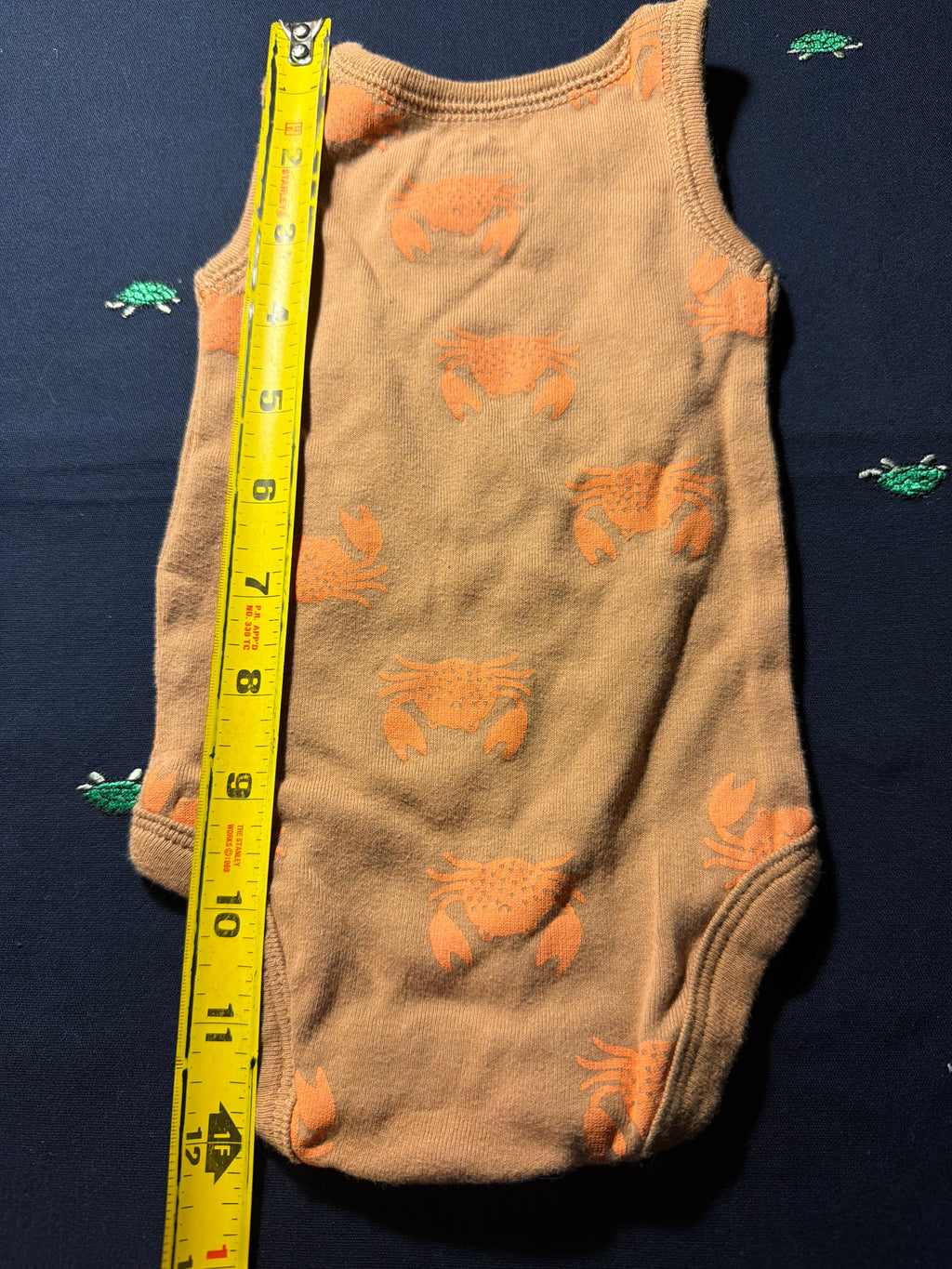 Carter's All-Over Crab Print Sleeveless Bodysuit – Newborn (0M)