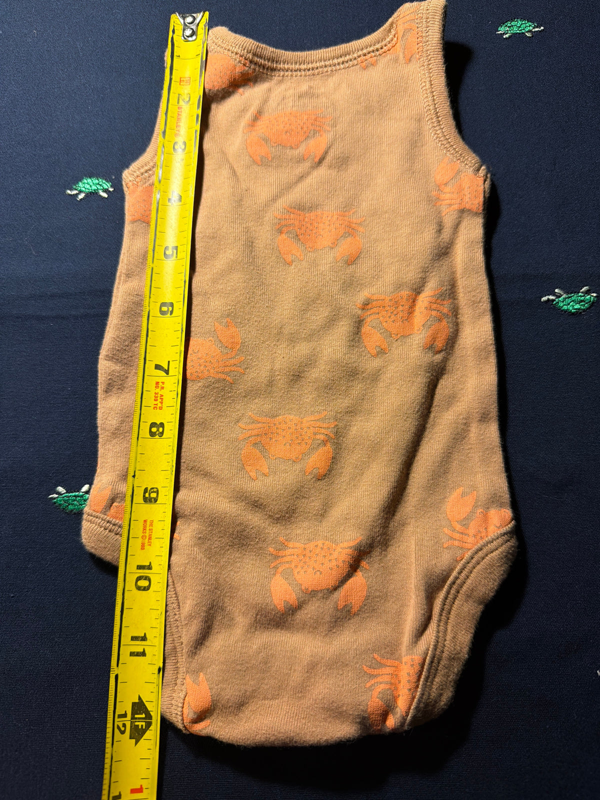 Carter's All-Over Crab Print Sleeveless Bodysuit – Newborn (0M)