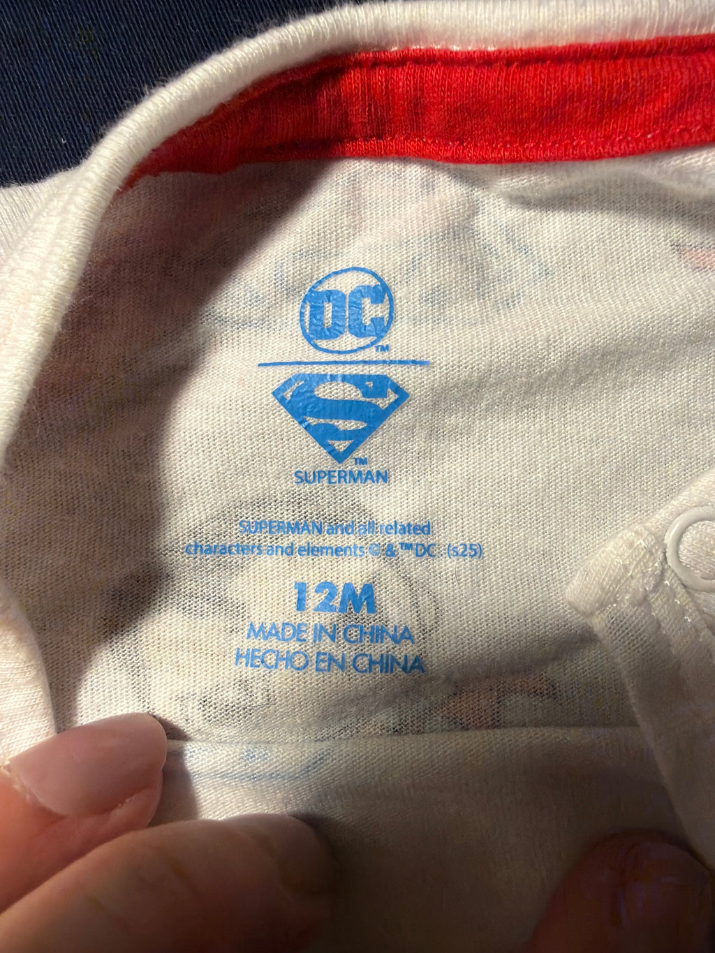 DC Superman Chibi All-Over Print Baby T-Shirt – 12M