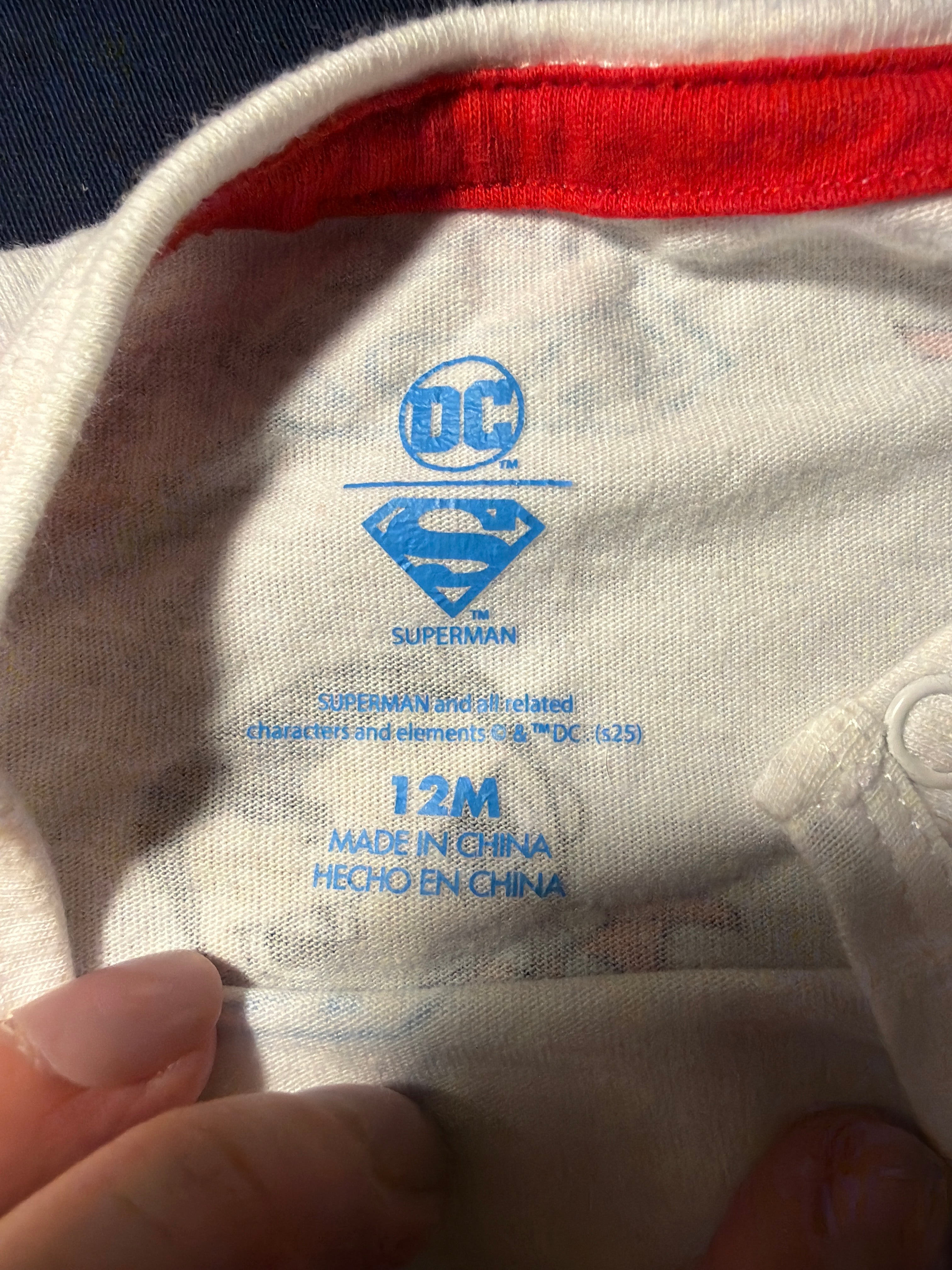 DC Superman Chibi All-Over Print Baby T-Shirt – 12M