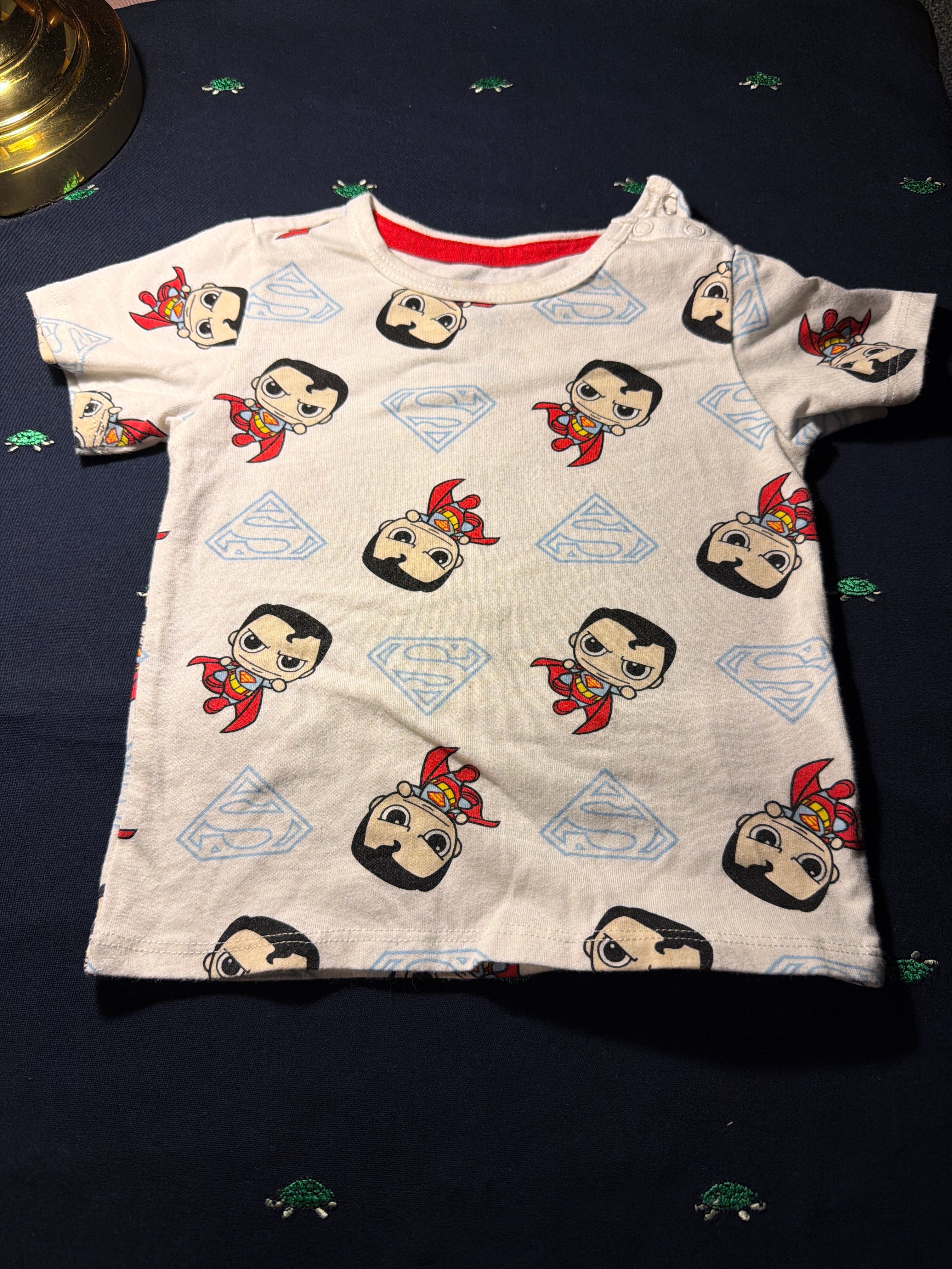 DC Superman Chibi All-Over Print Baby T-Shirt – 12M
