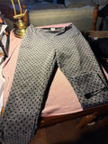 Chico's Zenergy Polka Dot Herringbone Pants – Gray/Black, Size 1P (US 8/10P)