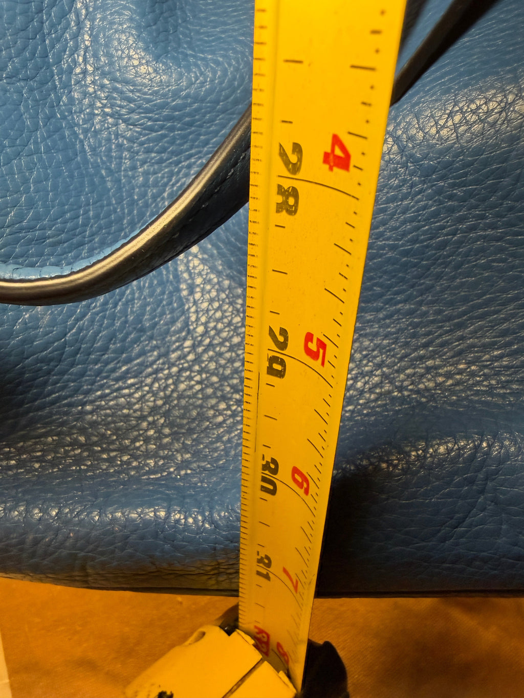 Coach New York Blue Pebbled Leather Satchel