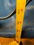 Coach New York Blue Pebbled Leather Satchel