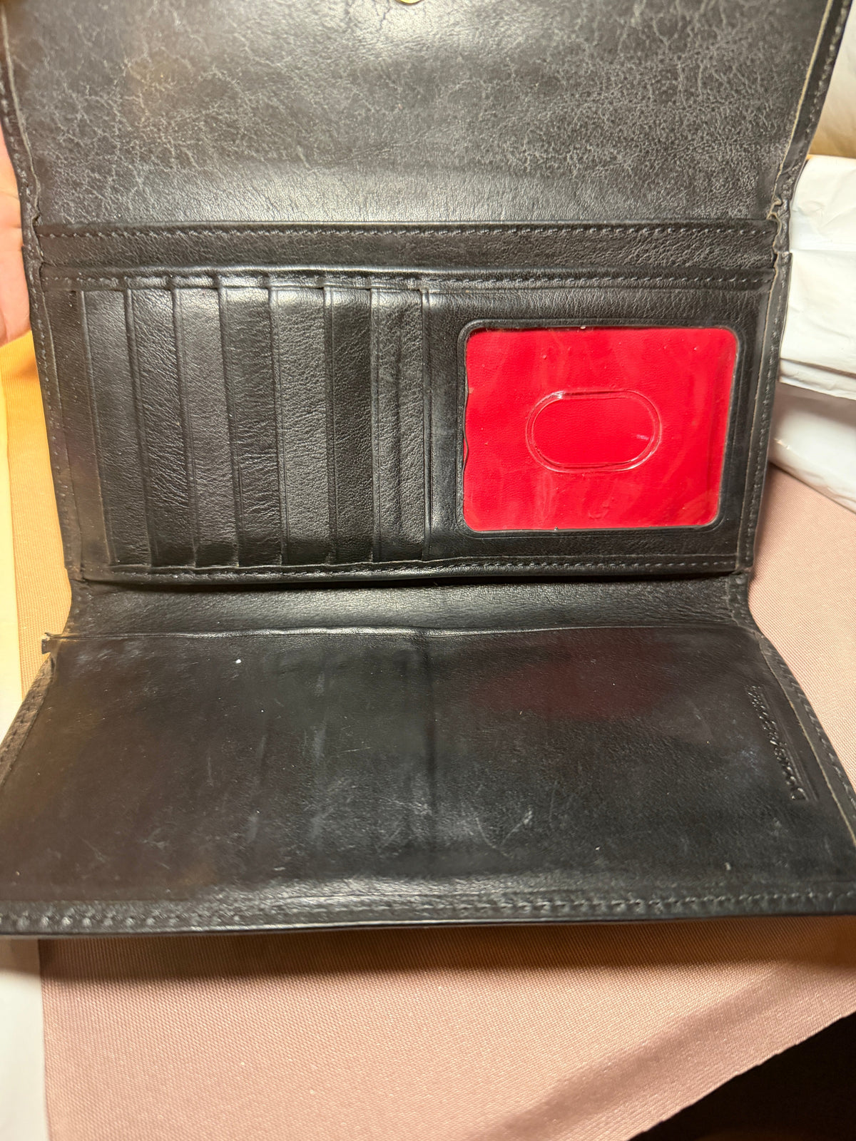 Dooney & Bourke Black Leather Continental Wallet