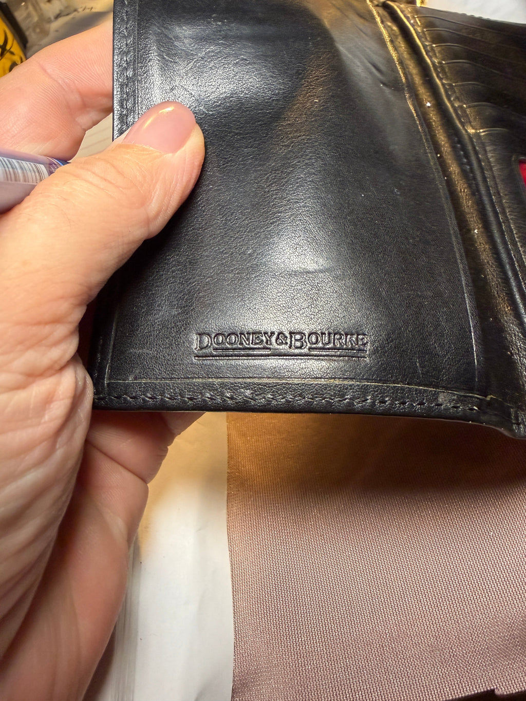 Dooney & Bourke Black Leather Continental Wallet