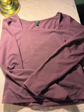 Express Long Sleeve Top – Mauve/Plum – Size L