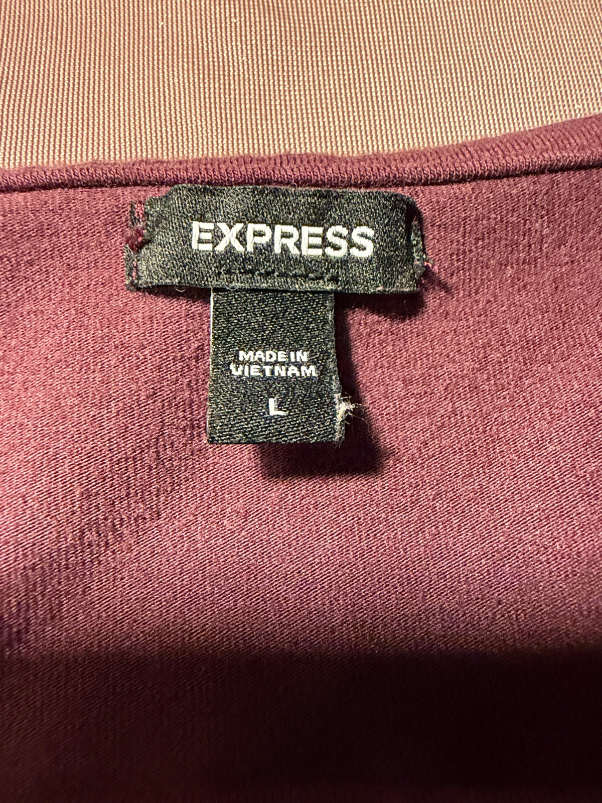 Express Long Sleeve Top – Mauve/Plum – Size L