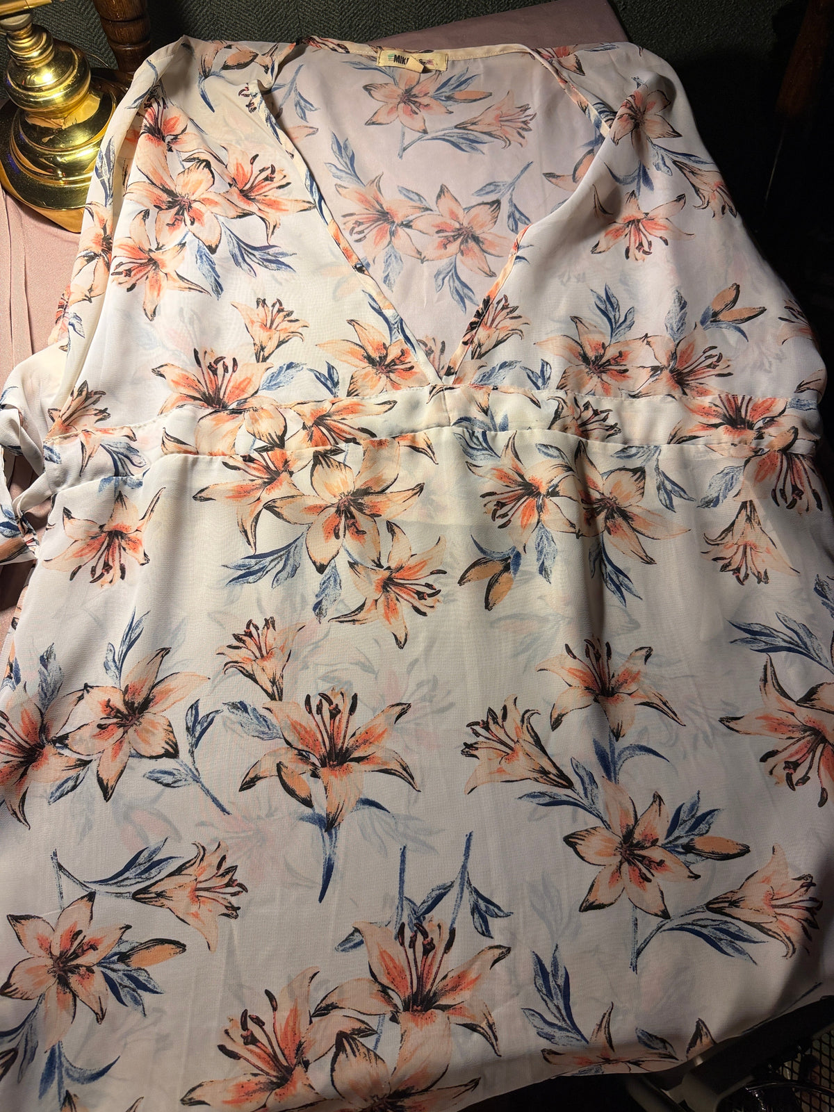Miken Swim Floral Lily Cover-Up – Size L