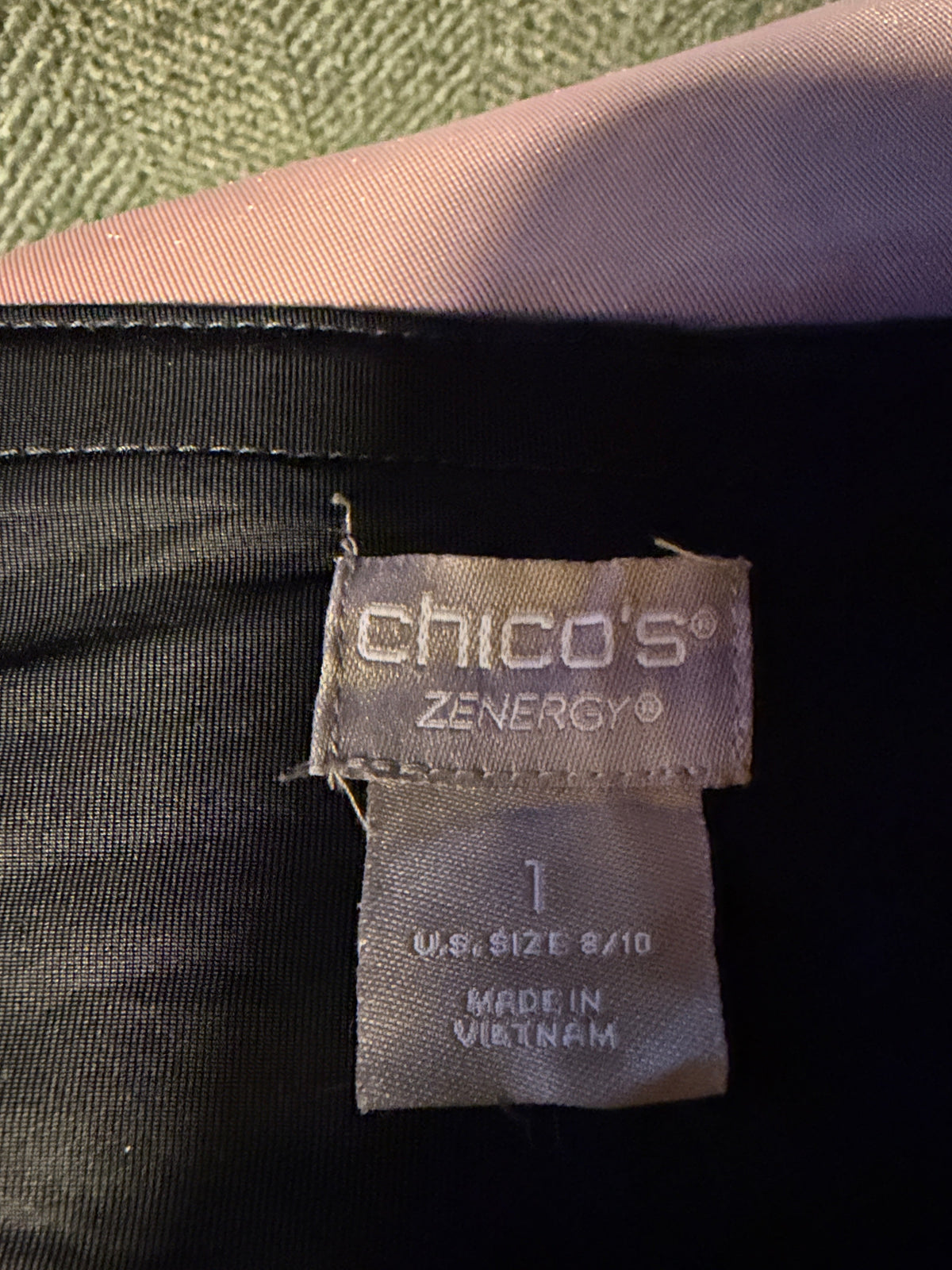 Chico's Zenergy Black Pull-On Pants – Size 1 (US 8/10)