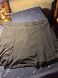 Yitty by Lizzo Black Ribbed Mini Skort 2X