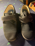 Black Knit Velcro Sneakers