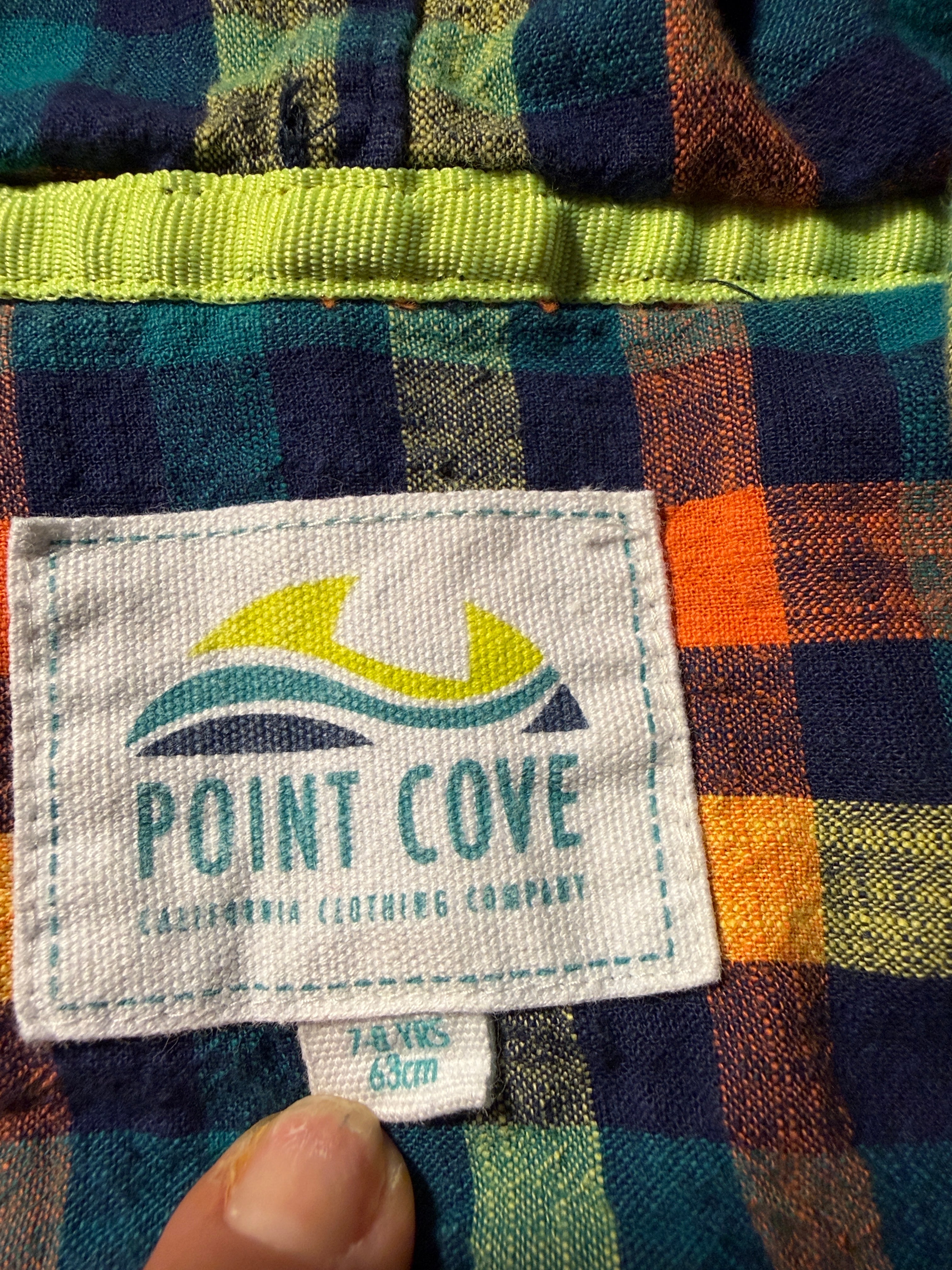 Point Cove California Clothing Co. Hooded Flannel Shirt – Size 7/XS