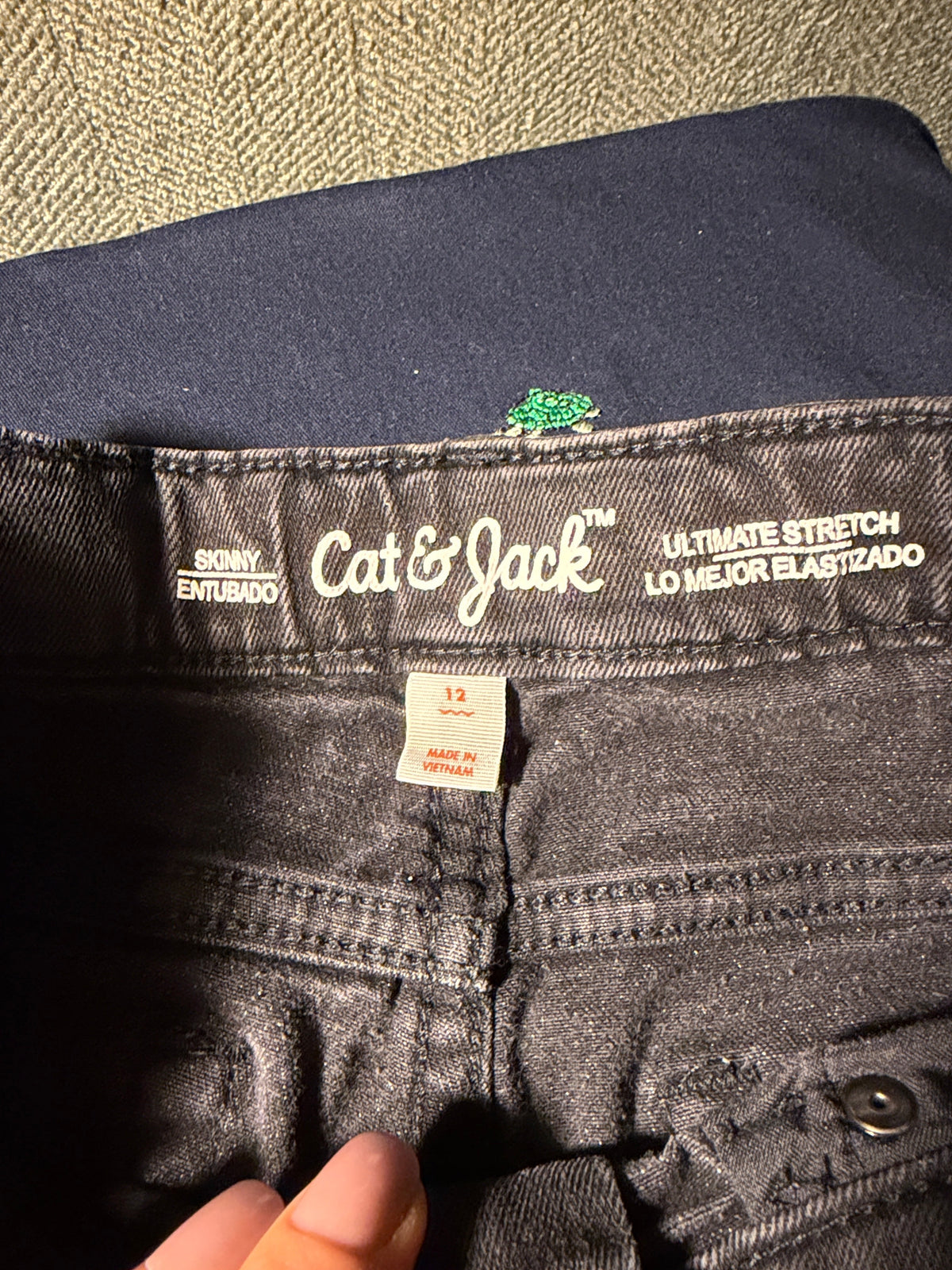 Cat &Jack Skinny Jeans – Dark Gray Wash size 12
