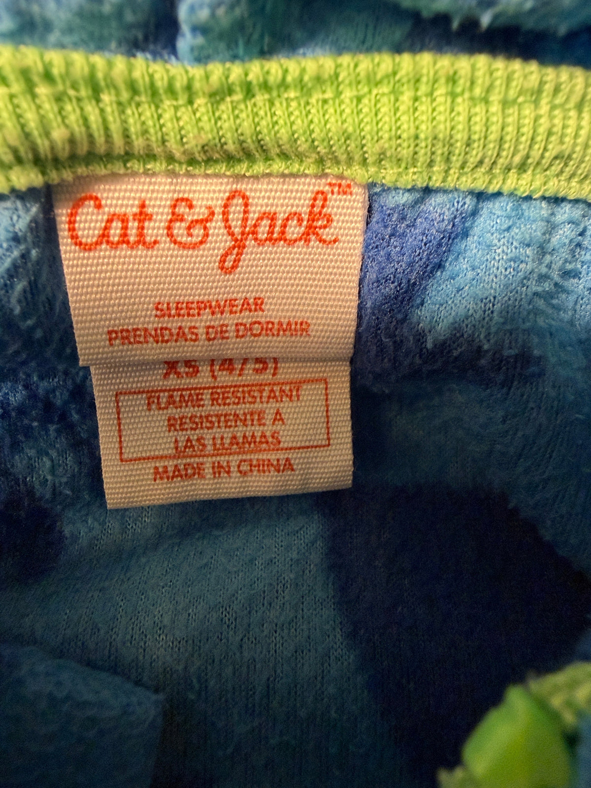Cat & Jack Kids Fleece Pajama Set – Size XS (4/5)