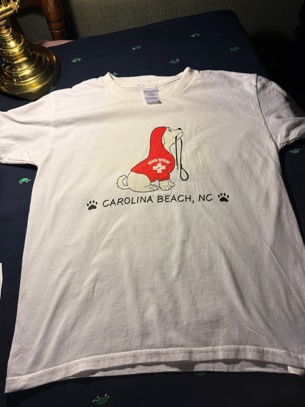 Carolina Beach NC Shark Rescue Dog Youth Tee