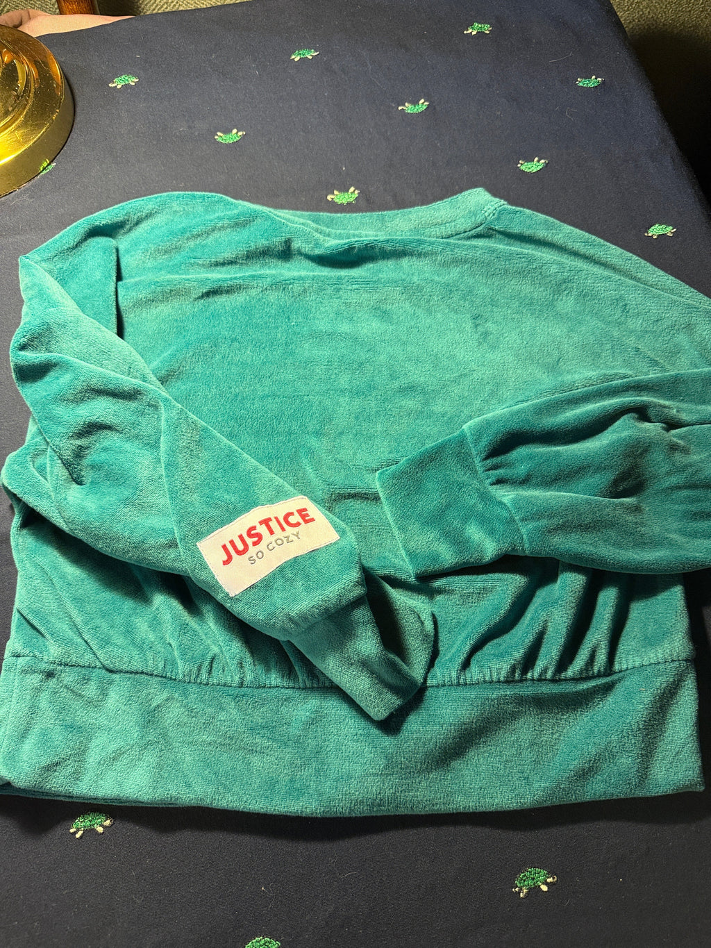 Justice So Cozy 'Nice(ish) and Totally Merry' Holiday Sweatshirt – Girls XS (5-6)