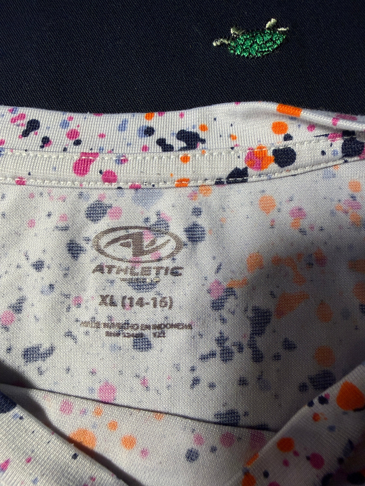 Athletic Paint Splatter Tee White XL (14-16)