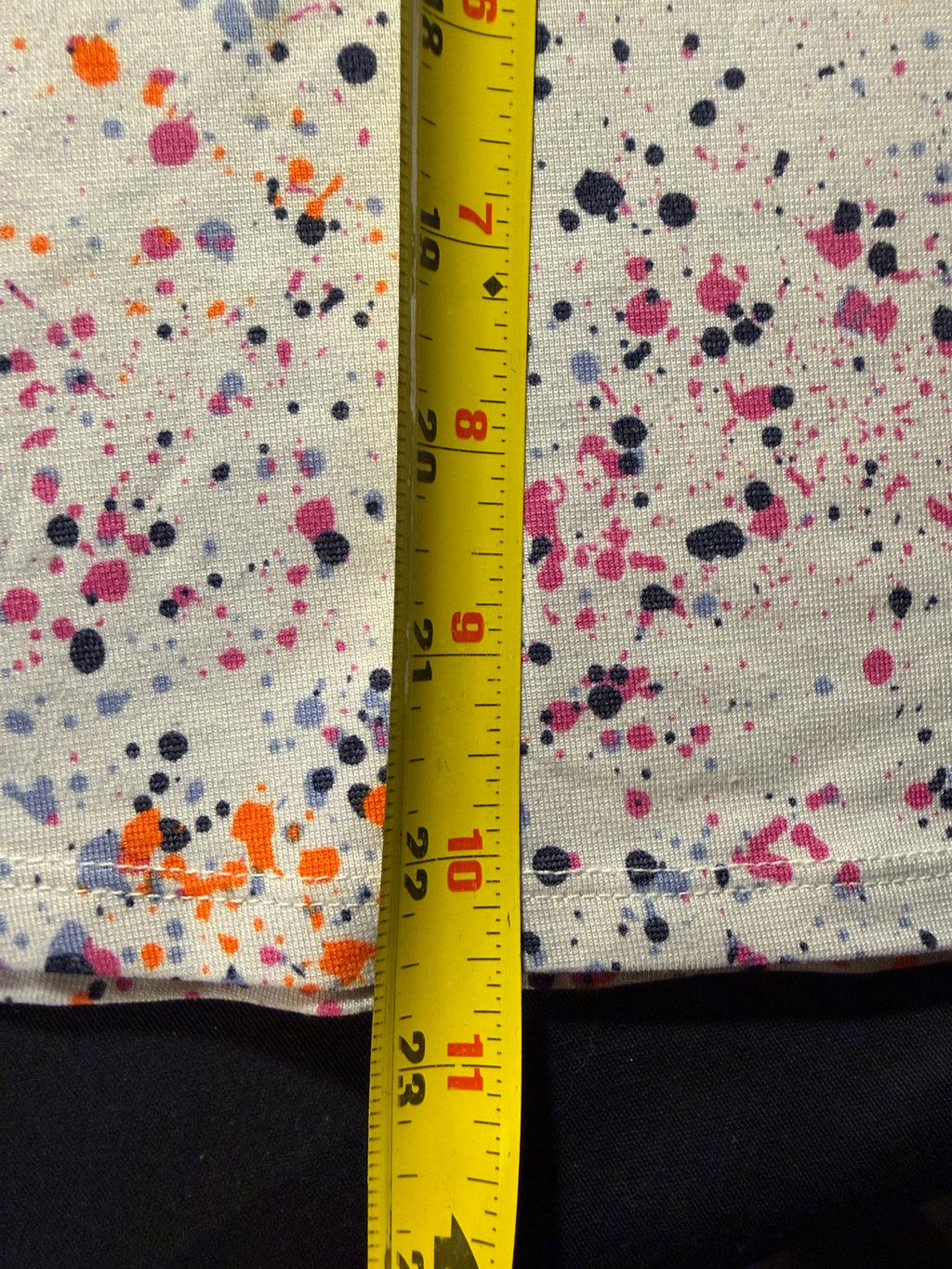 Athletic Paint Splatter Tee White XL (14-16)