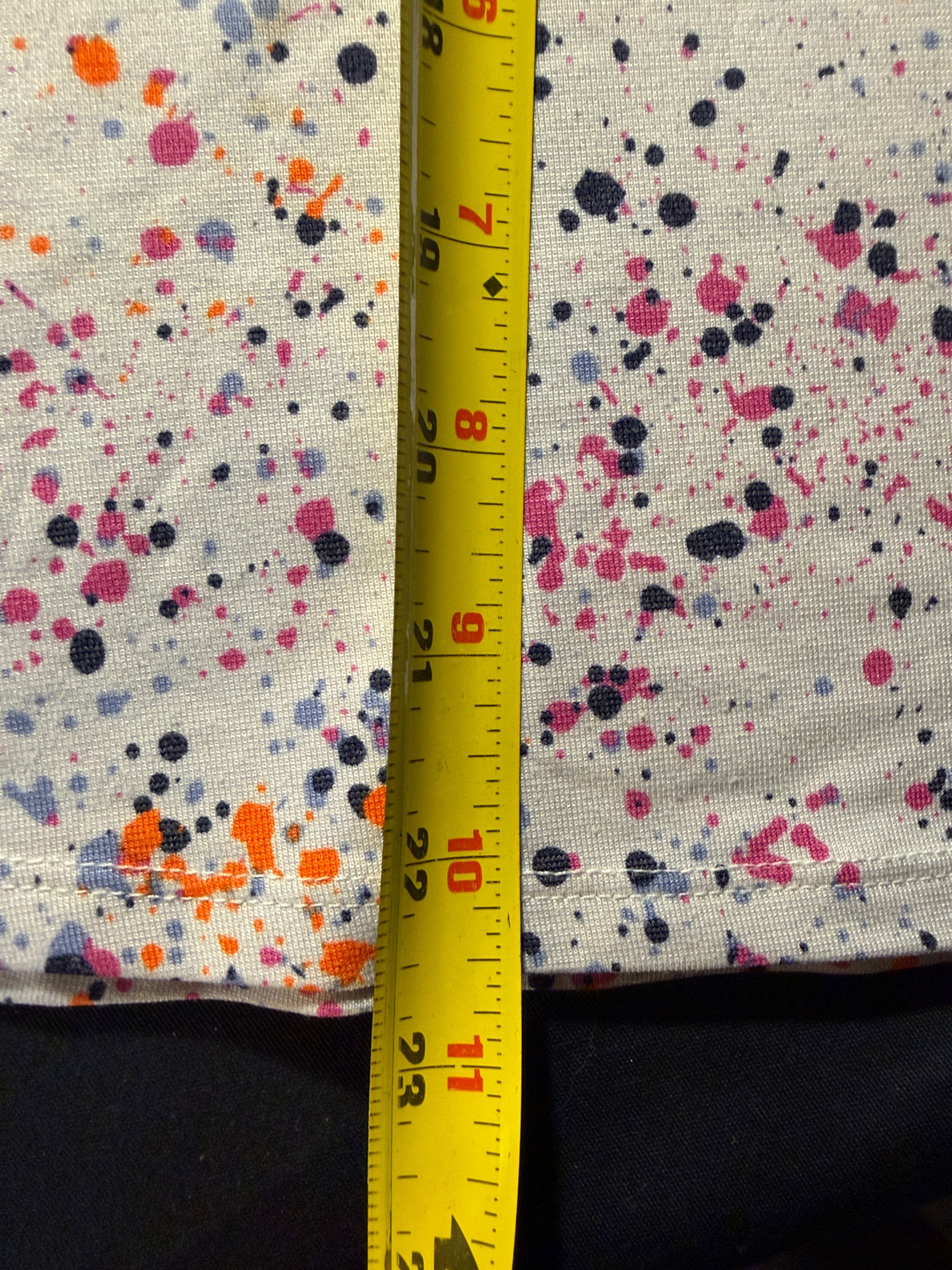 Athletic Paint Splatter Tee White XL (14-16)