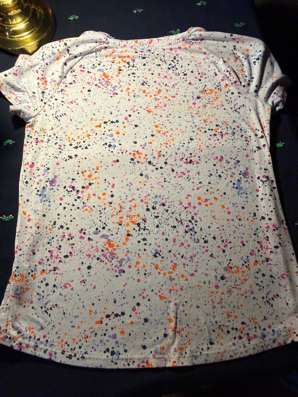 Athletic Paint Splatter Tee White XL (14-16)