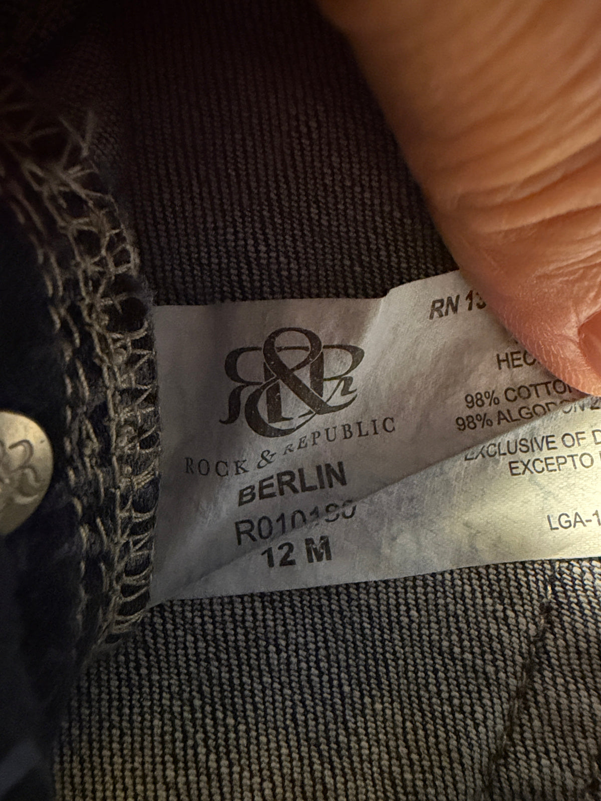Rock & Republic Embellished Bootcut Jeans size 12