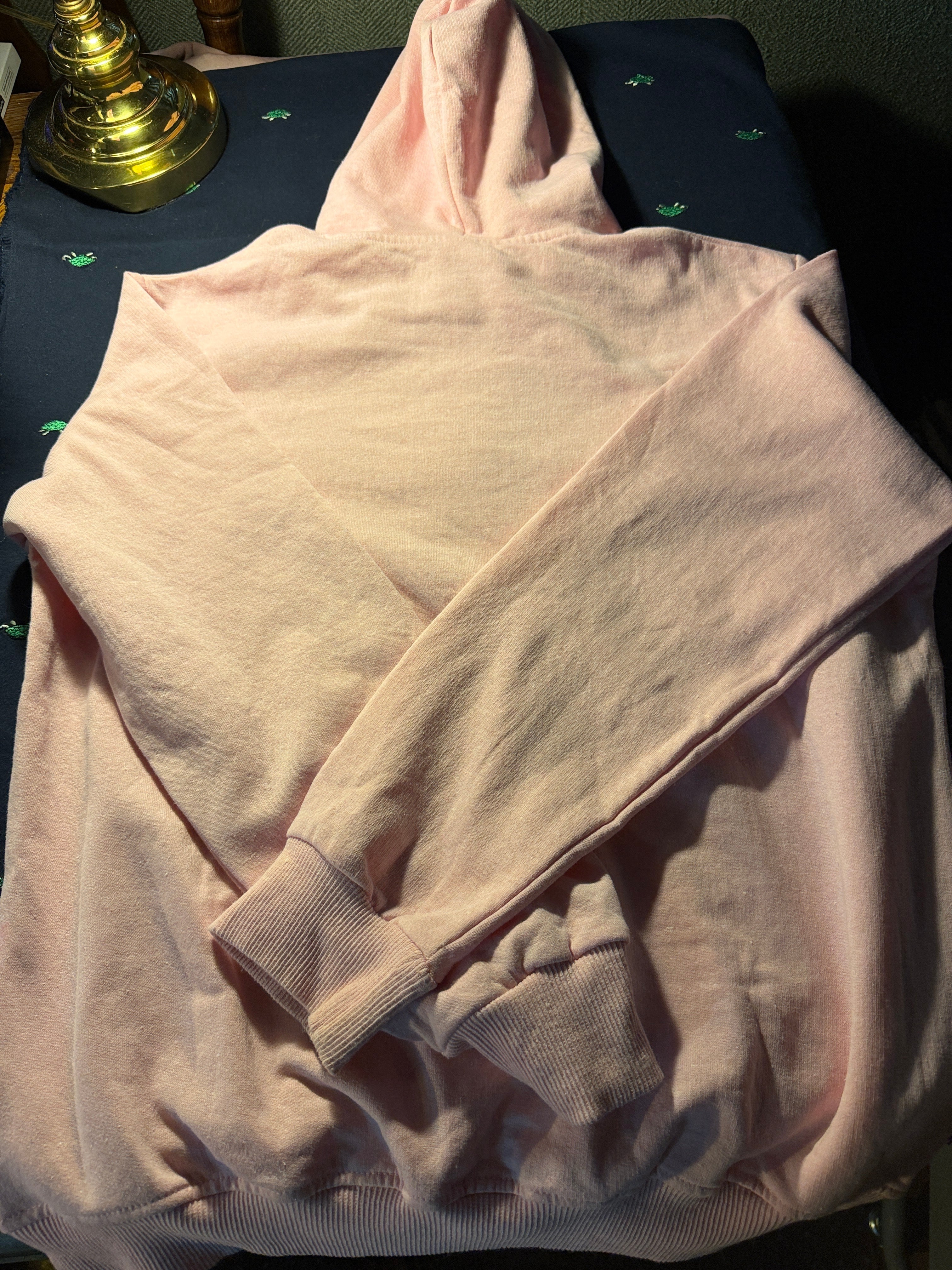 Pink Christmas Hoodie – Santa & Friends Graphic – Size XL