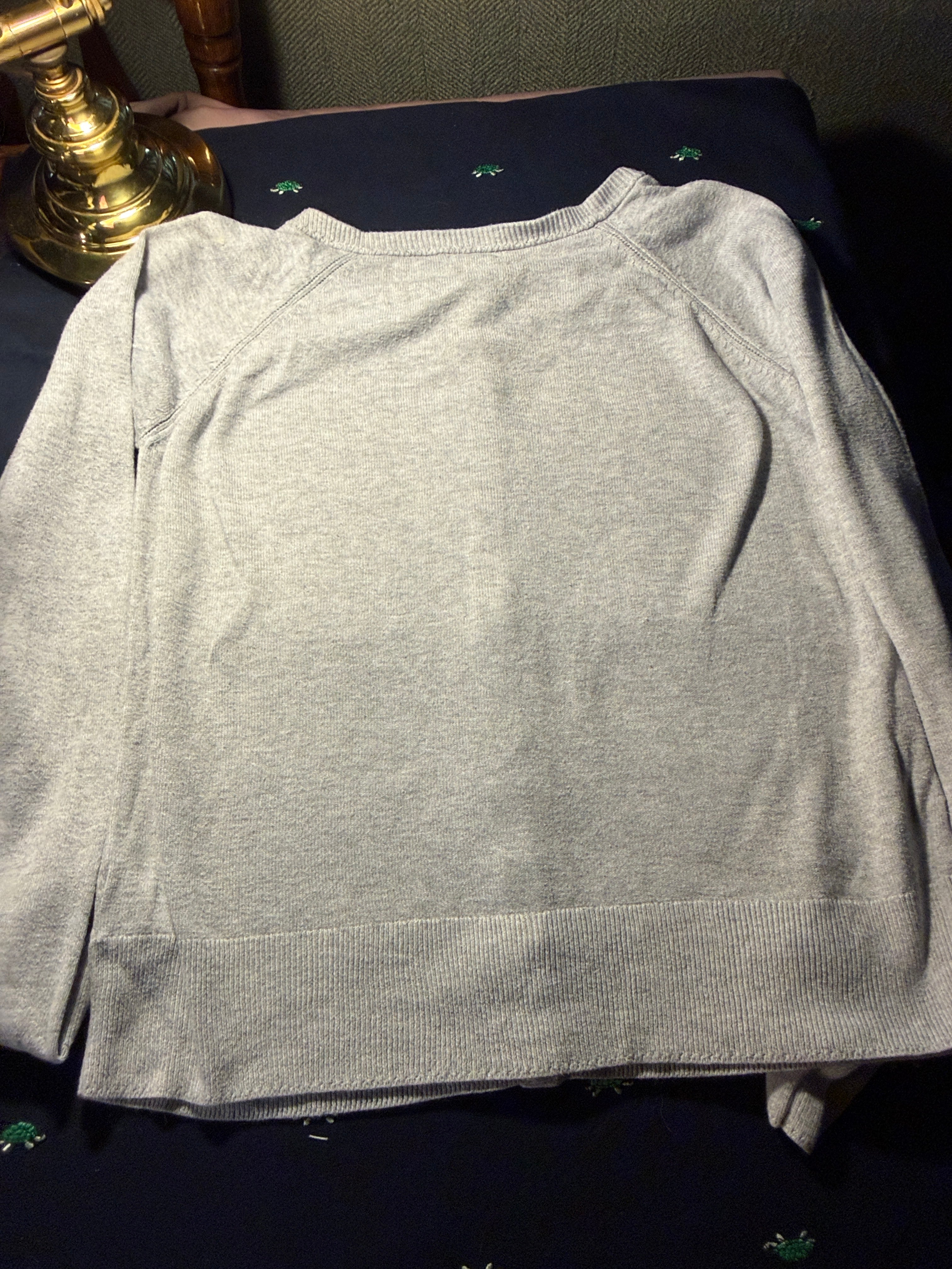 Cat & Jack Heather Gray Henley Sweater
