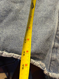 Oversized Light Wash Denim Jacket – Raw Hem