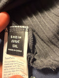 SHEIN Curve Ribbed Long Sleeve & Crop – 1XL