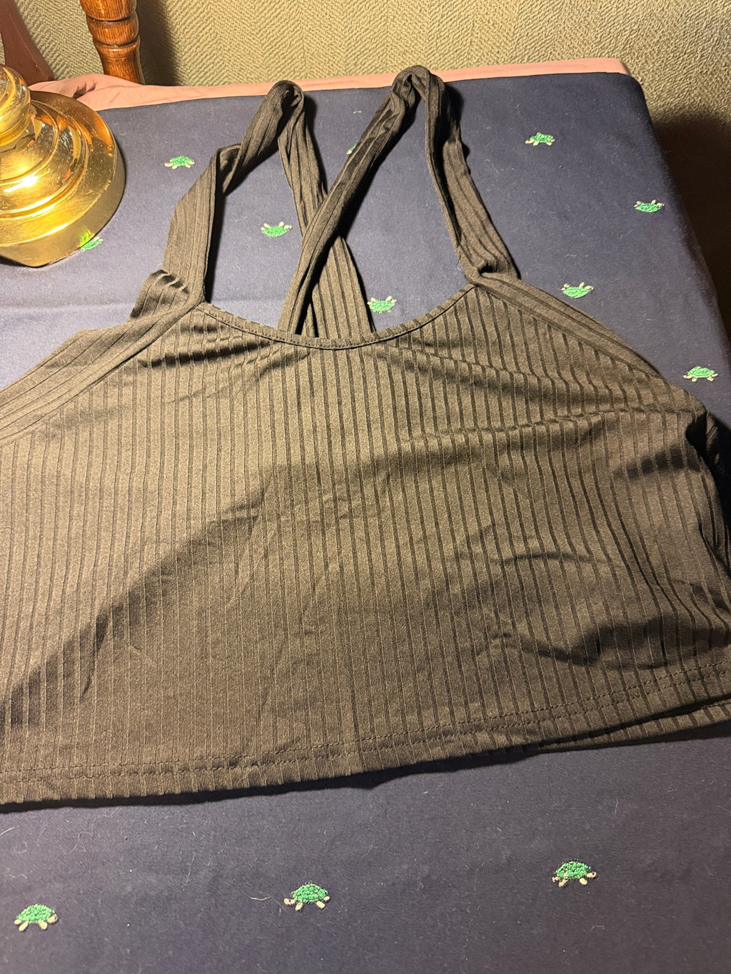 SHEIN Curve Ribbed Racerback Crop Top – 2XL