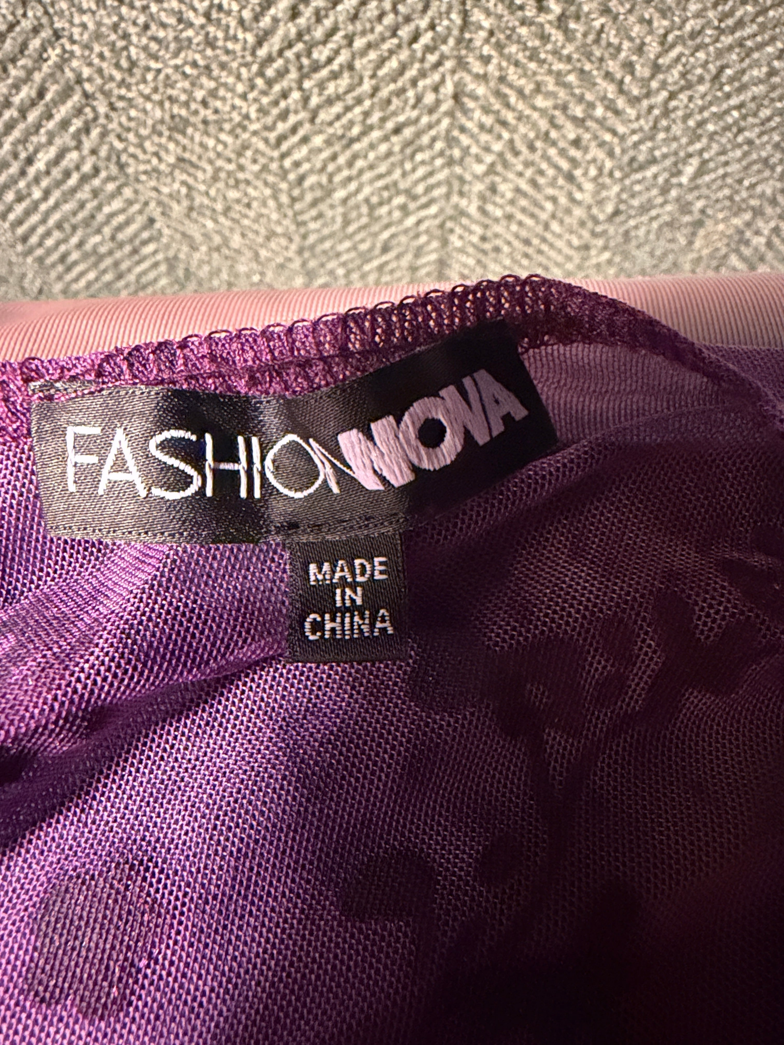 Fashion Nova Purple Floral Velvet Bustier Dress