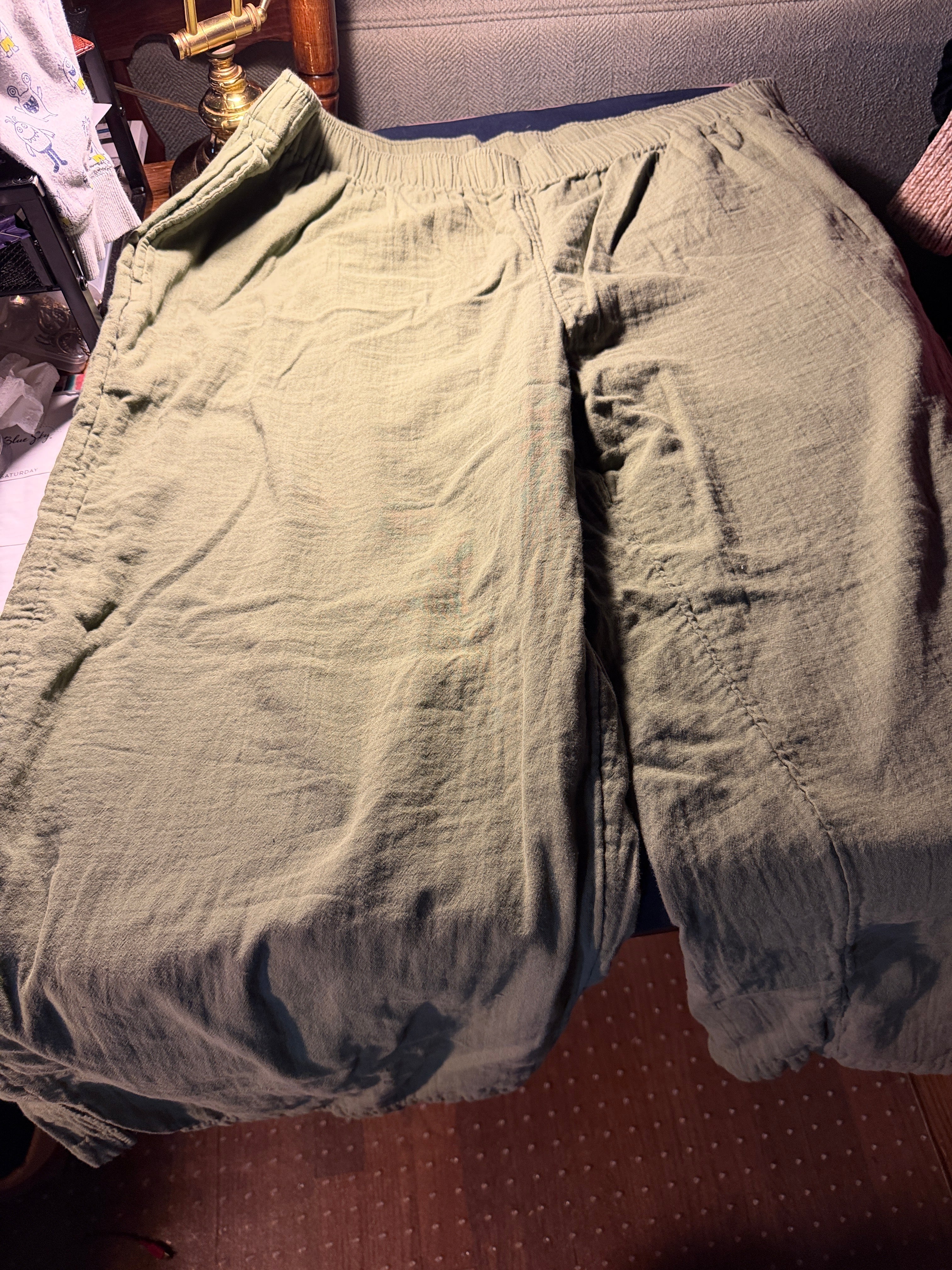Old Navy Wide Leg Pants – Sage Green, XXL