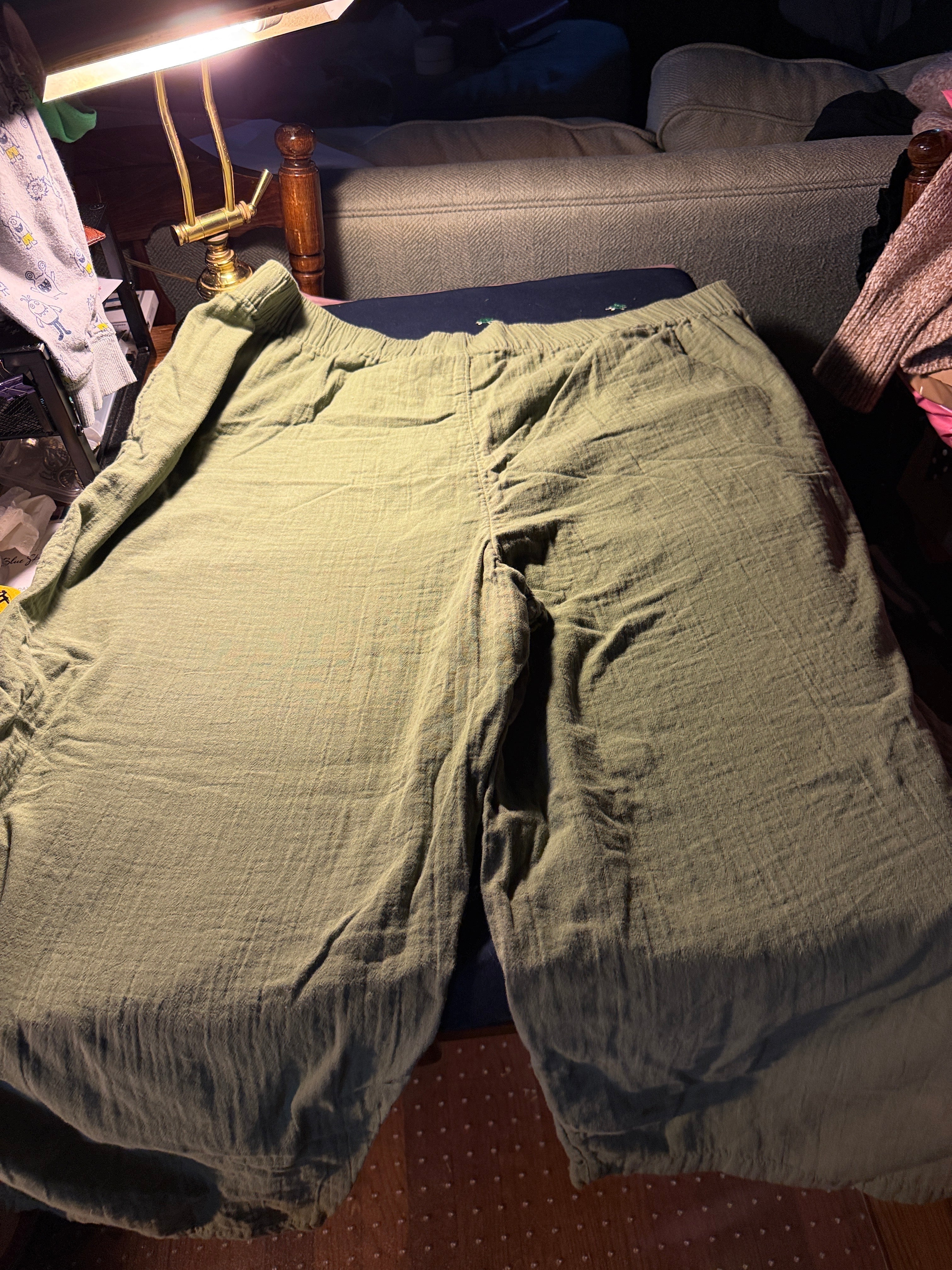 Old Navy Wide Leg Pants – Sage Green, XXL