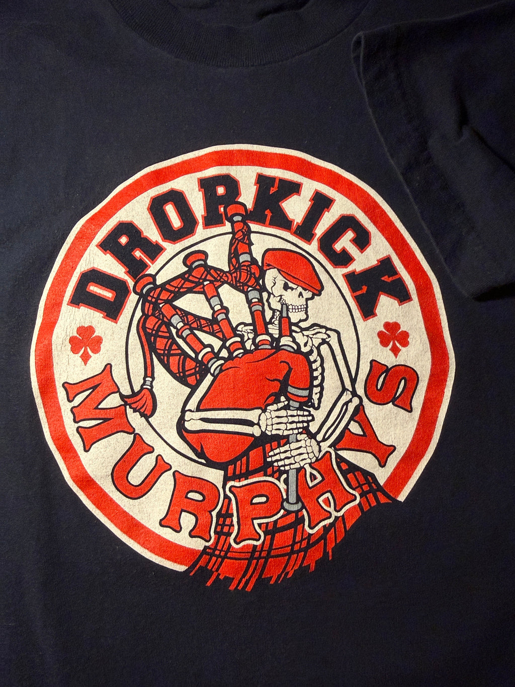 Dropkick Murphys Vintage Band Tee – Navy Bayside Medium